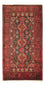 Runner Belutsch Rug - 210 x 105 cm - dark red