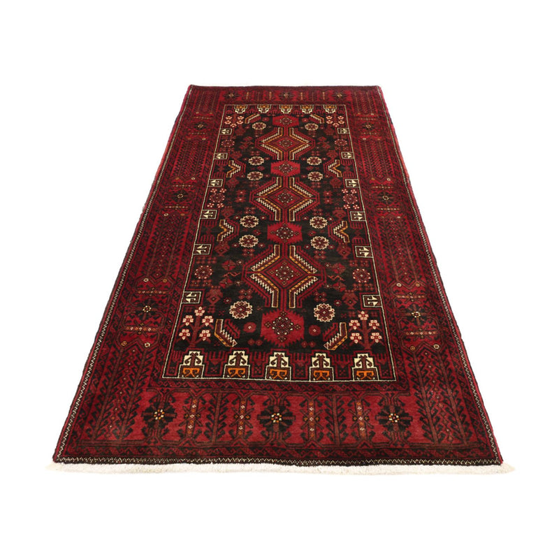 Runner Belutsch Rug - 210 x 105 cm - dark red
