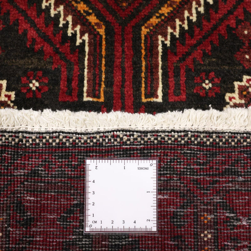 Runner Belutsch Rug - 210 x 105 cm - dark red
