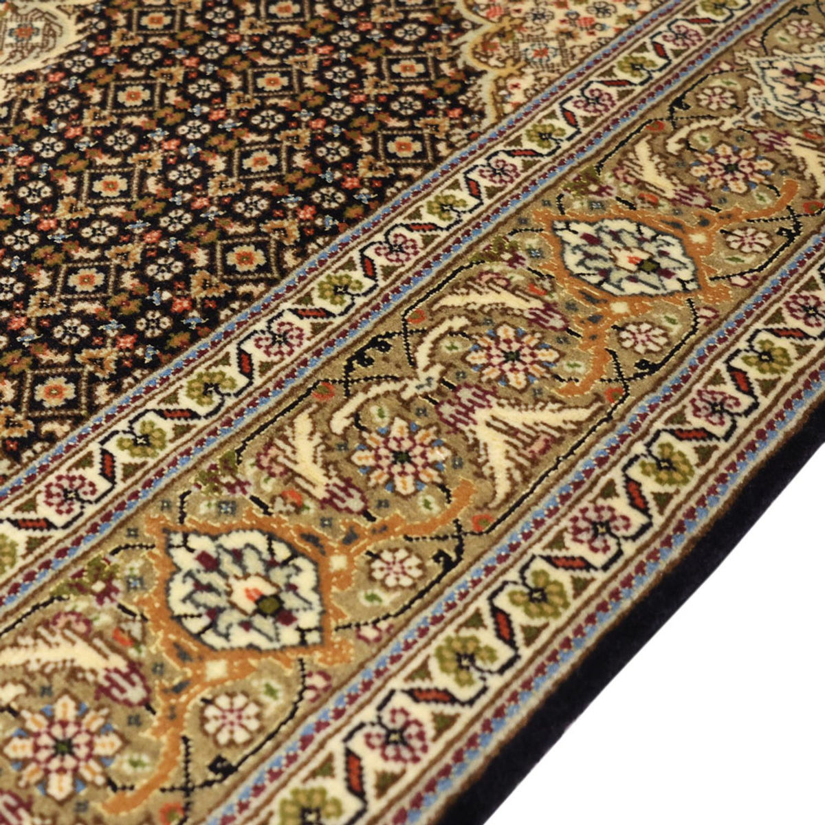 Tabriz - 50 Raj Rug 102x154cm - Persian Rugs