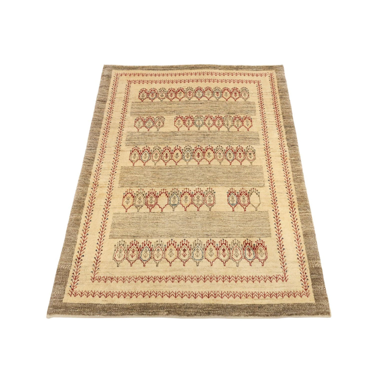 Gabbeh Rug - Kashkuli Perser - 125 x 87 cm - beige
