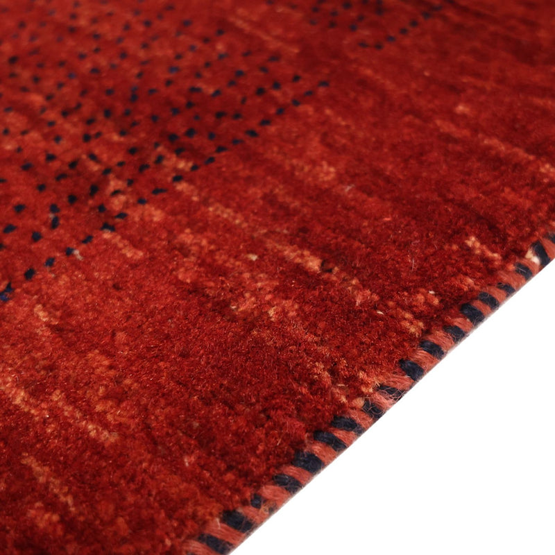 Gabbeh Rug - Kashkuli Perser square  - 112 x 101 cm - dark red