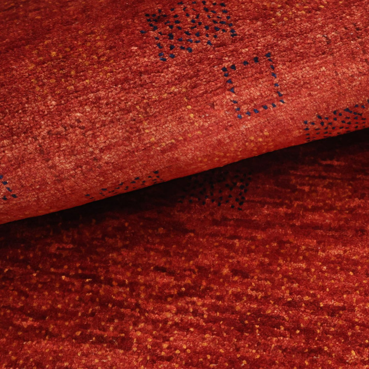 Gabbeh Rug - Kashkuli Perser square  - 112 x 101 cm - dark red