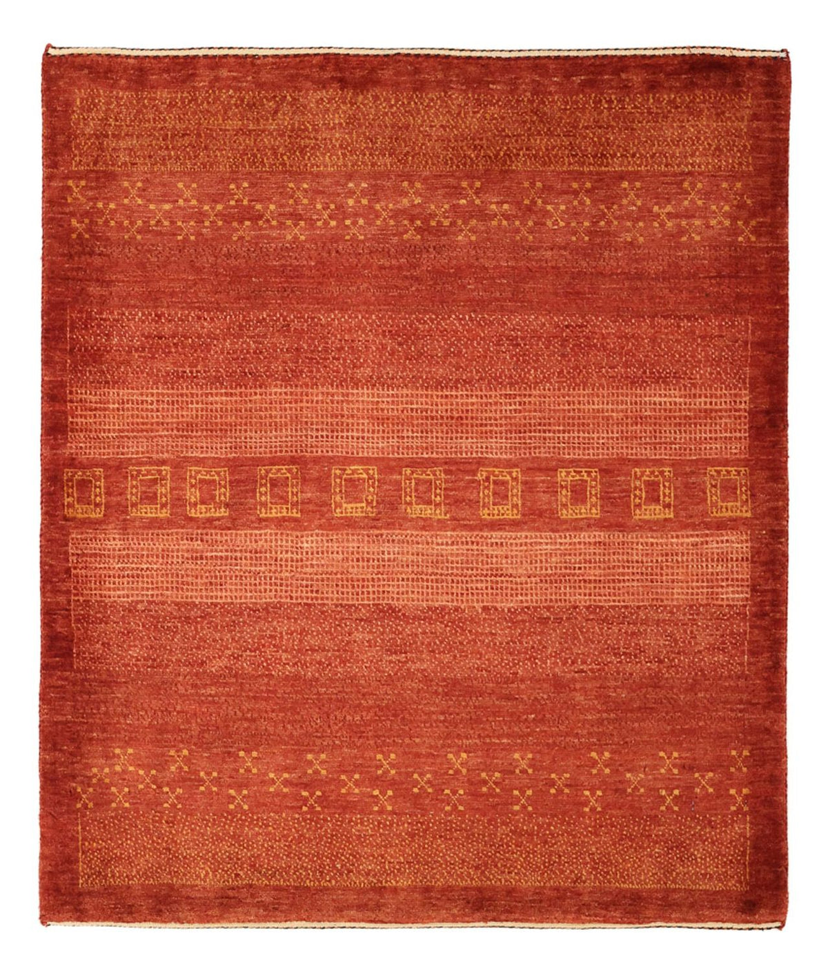 Gabbeh Rug - Kashkuli Perser - 113 x 97 cm - red