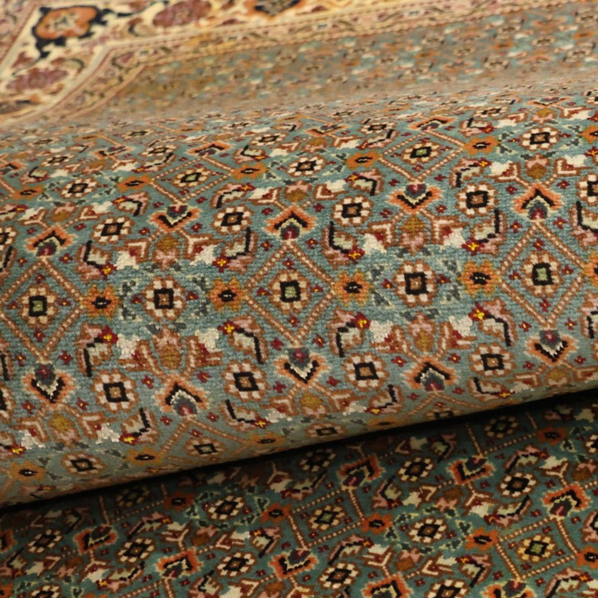 Perser Rug - Tabriz - Royal - Royal - 145 x 101 cm - olive green