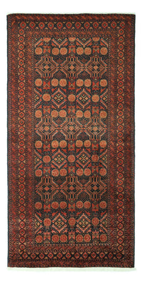 Runner Belutsch Rug - 198 x 102 cm - dark red