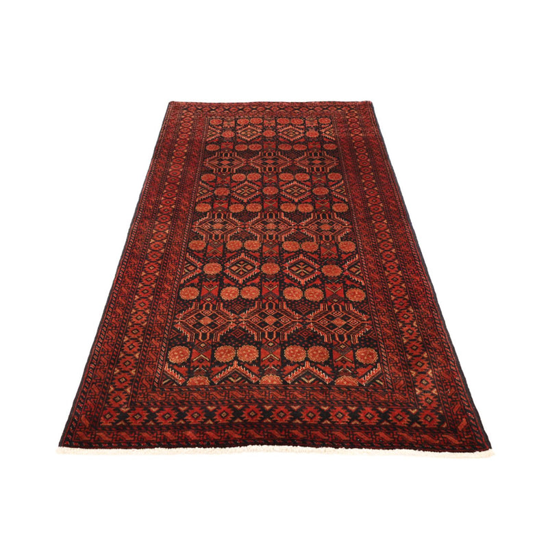 Runner Belutsch Rug - 198 x 102 cm - dark red