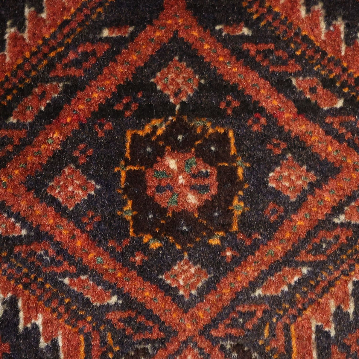 Runner Belutsch Rug - 194 x 97 cm - dark red