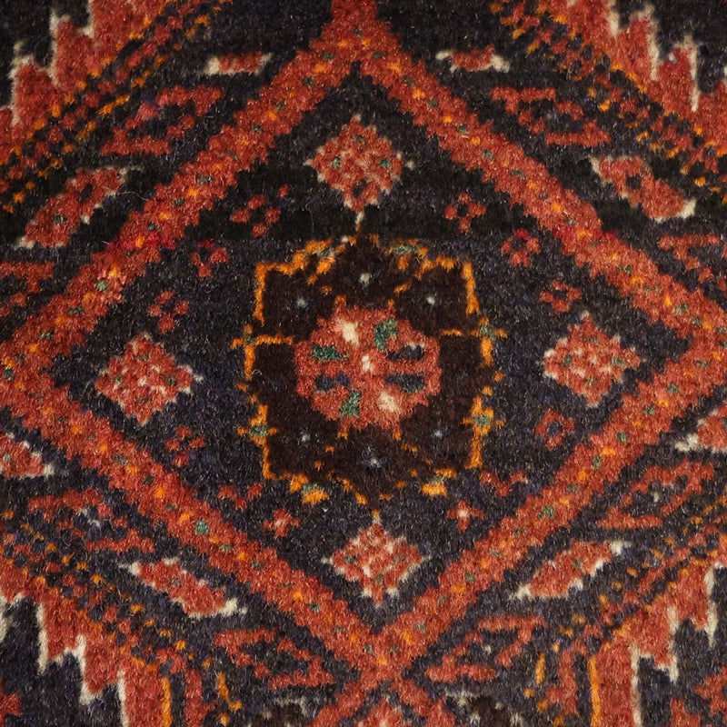 Runner Belutsch Rug - 194 x 97 cm - dark red