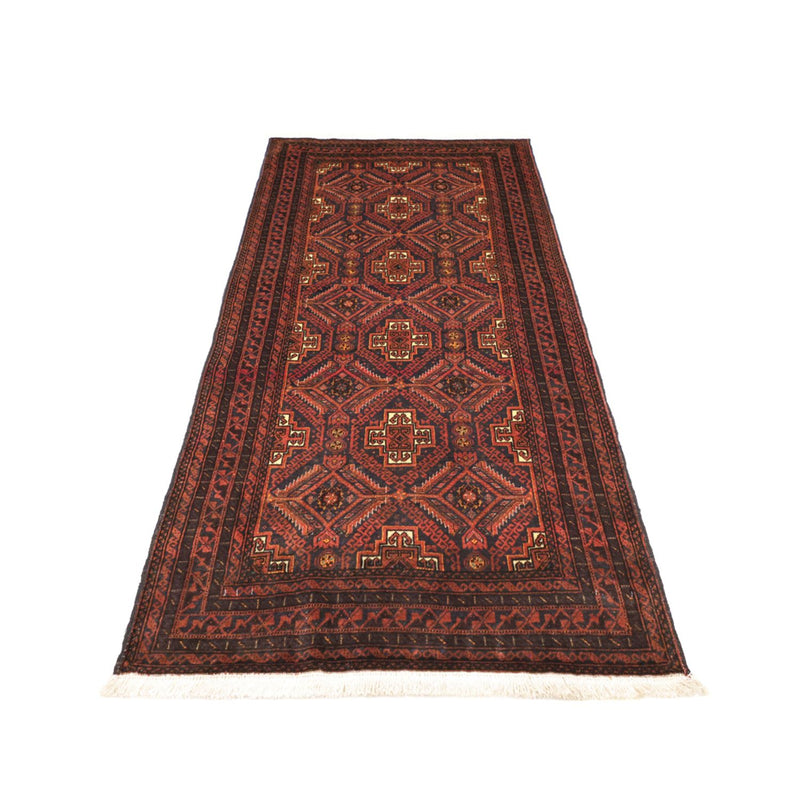 Runner Belutsch Rug - 194 x 97 cm - dark red