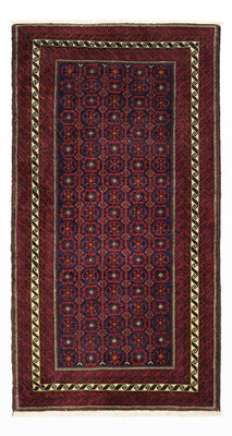 Runner Belutsch Rug - 185 x 100 cm - dark red
