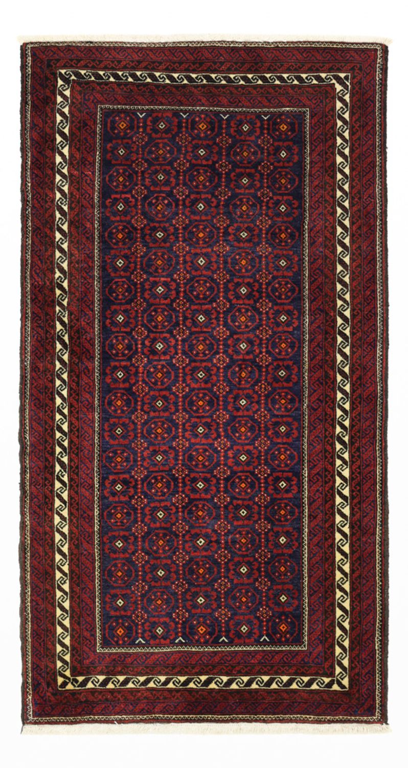 Runner Belutsch Rug - 185 x 100 cm - dark red