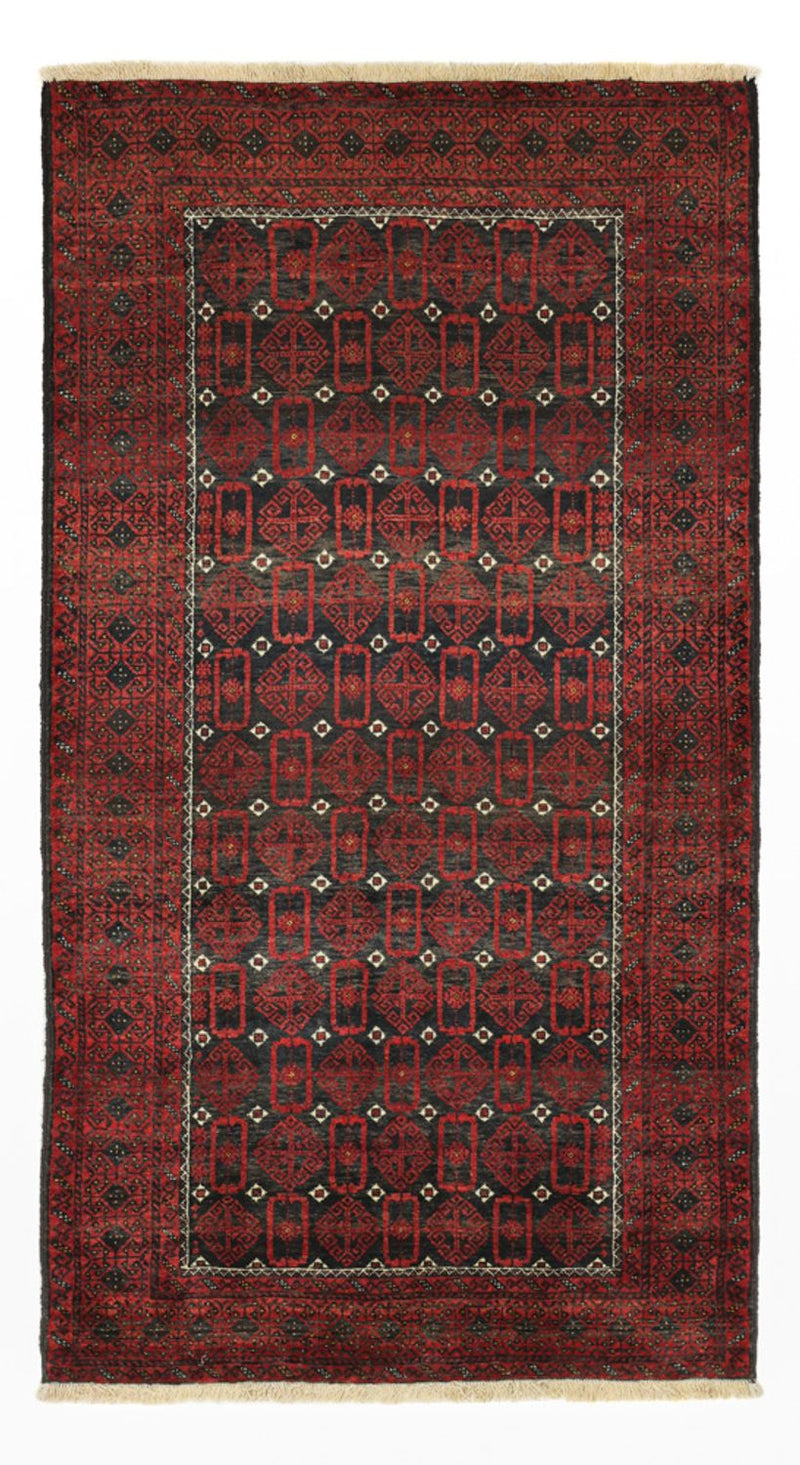 Runner Belutsch Rug - 196 x 107 cm - dark red