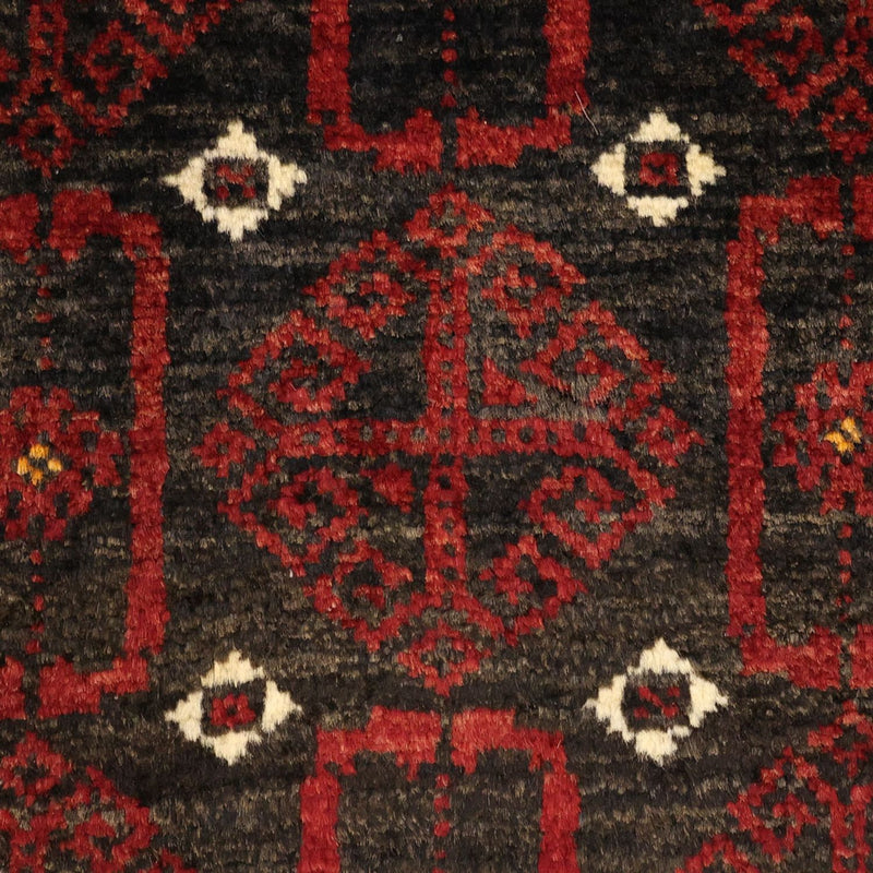 Runner Belutsch Rug - 196 x 107 cm - dark red