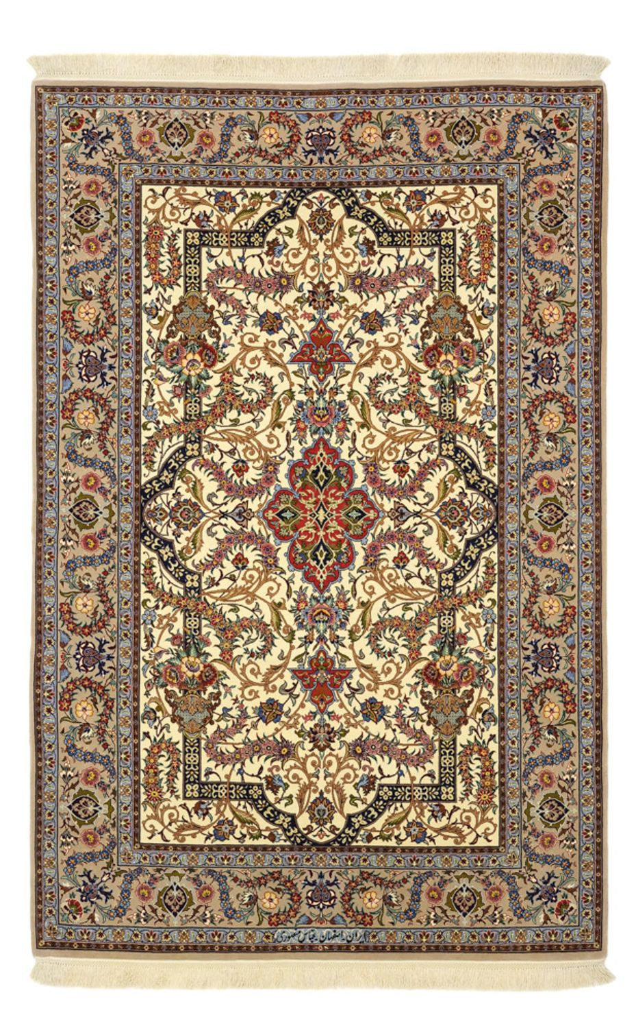 Perser Rug - Isfahan - Premium - Silk Warp - 171 x 111 cm - beige