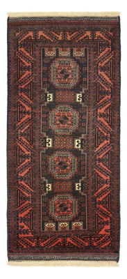 Runner Belutsch Rug - 196 x 92 cm - dark red