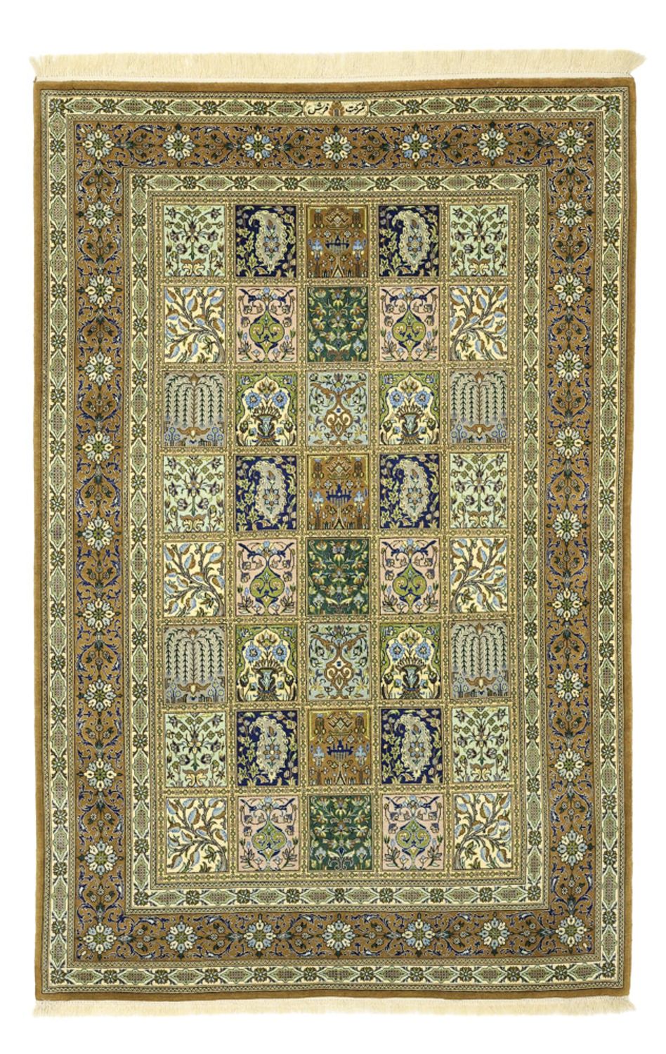Perser Rug - Ghom - Royal - 154 x 102 cm - olive green