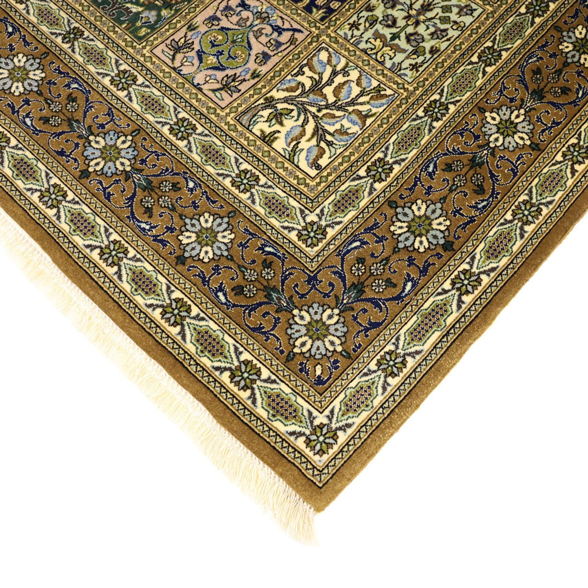 Perser Rug - Ghom - Royal - 154 x 102 cm - olive green