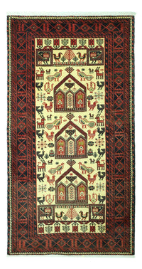 Runner Belutsch Rug - 196 x 103 cm - beige