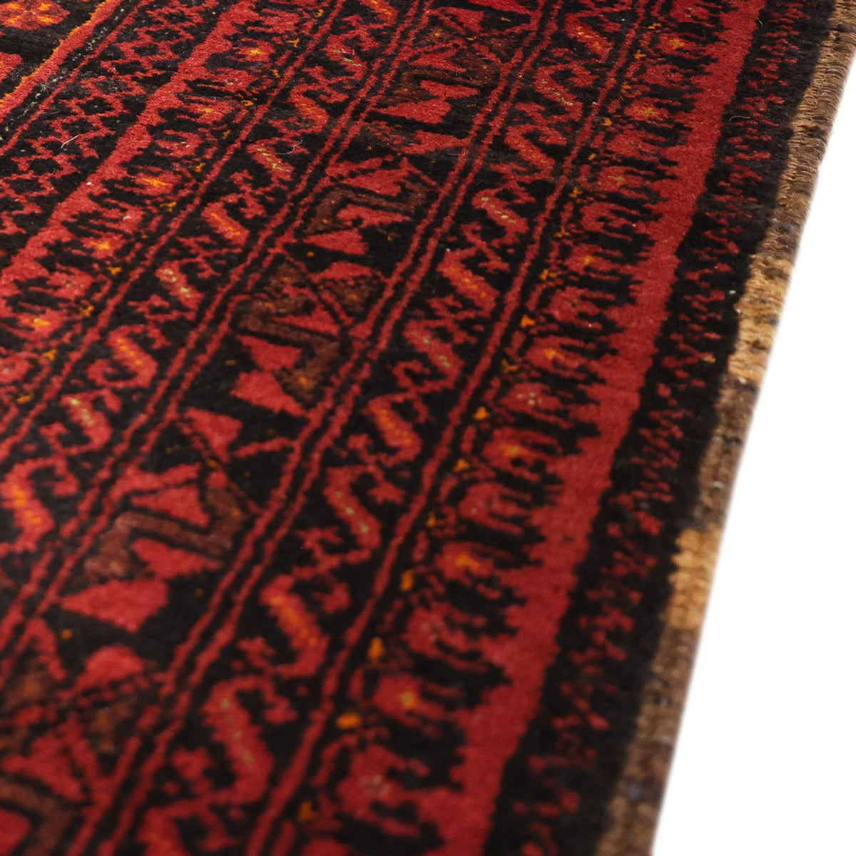 Runner Belutsch Rug - 192 x 100 cm - dark red