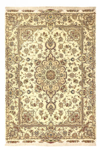 Perser Rug - Tabriz - Royal - Silk Warp - 219 x 148 cm - beige