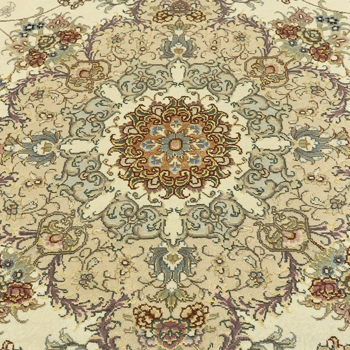 Perser Rug - Tabriz - Royal - Silk Warp - 219 x 148 cm - beige