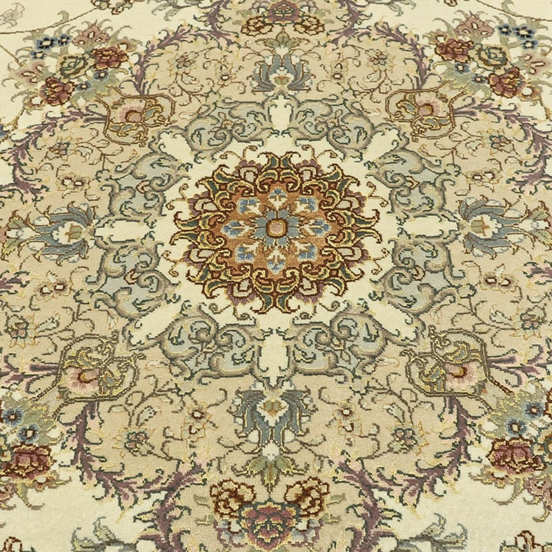 Perser Rug - Tabriz - Royal - Silk Warp - 219 x 148 cm - beige