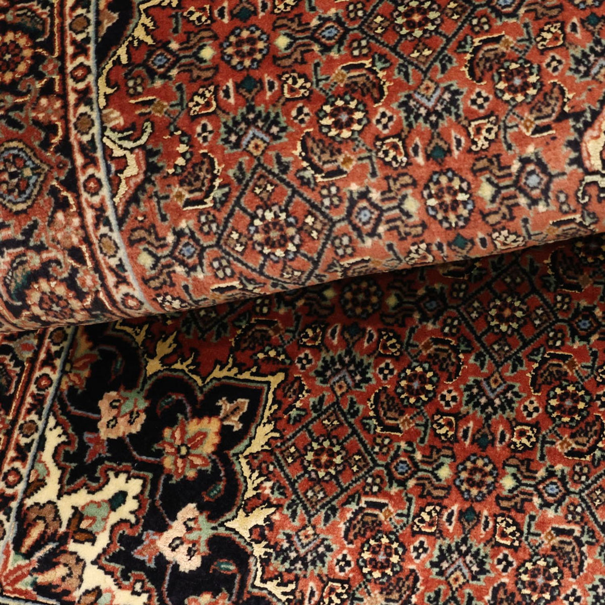 Perser Rug - Bidjar - 131 x 72 cm - dark red