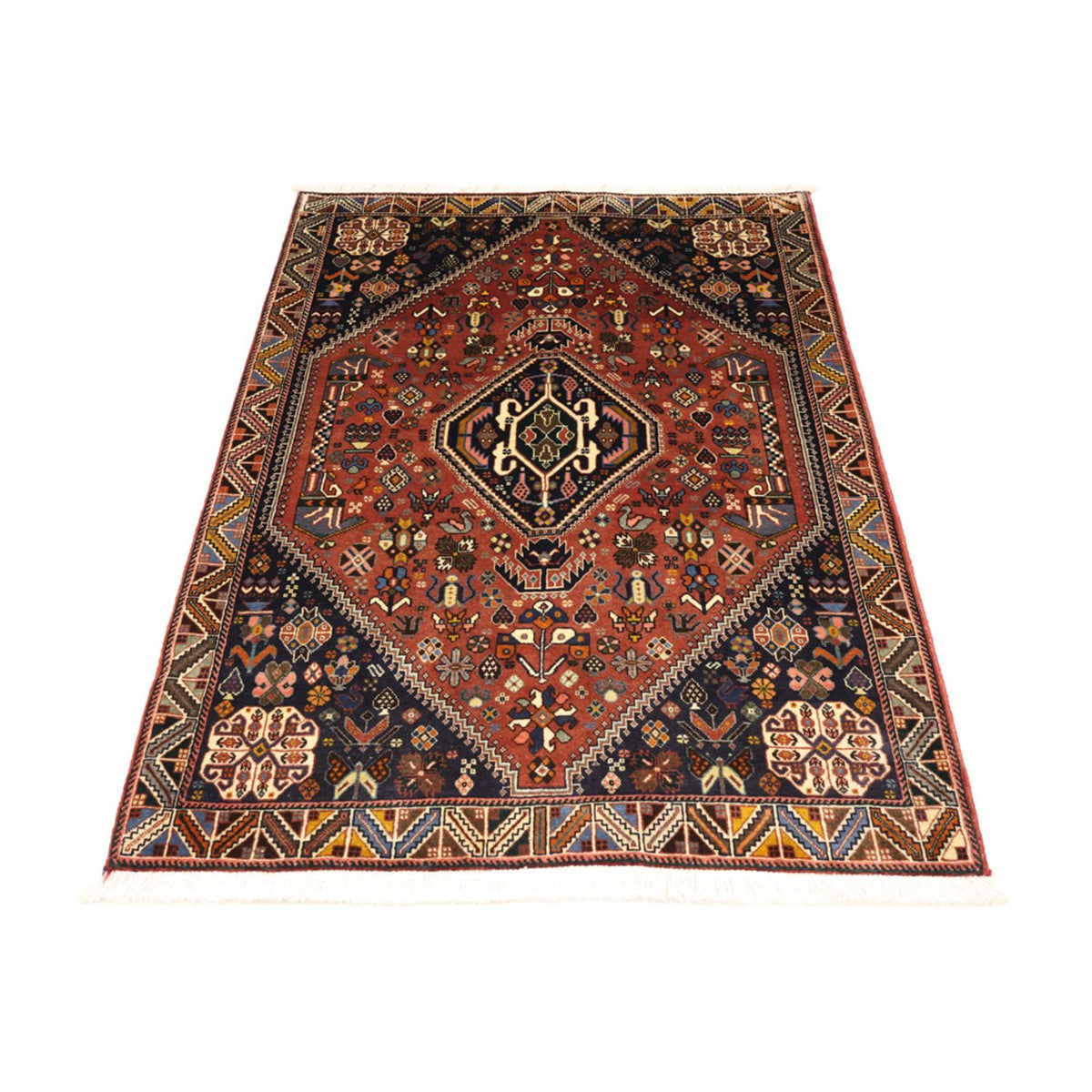 Gabbeh Rug - Kashkuli Perser - 150 x 105 cm - dark red