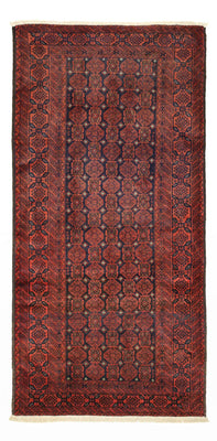 Runner Belutsch Rug - 215 x 112 cm - dark red