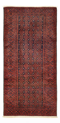 Runner Belutsch Rug - 215 x 112 cm - dark red