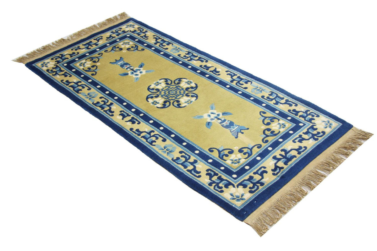 Chinese Rug - 152 x 76 cm - blue