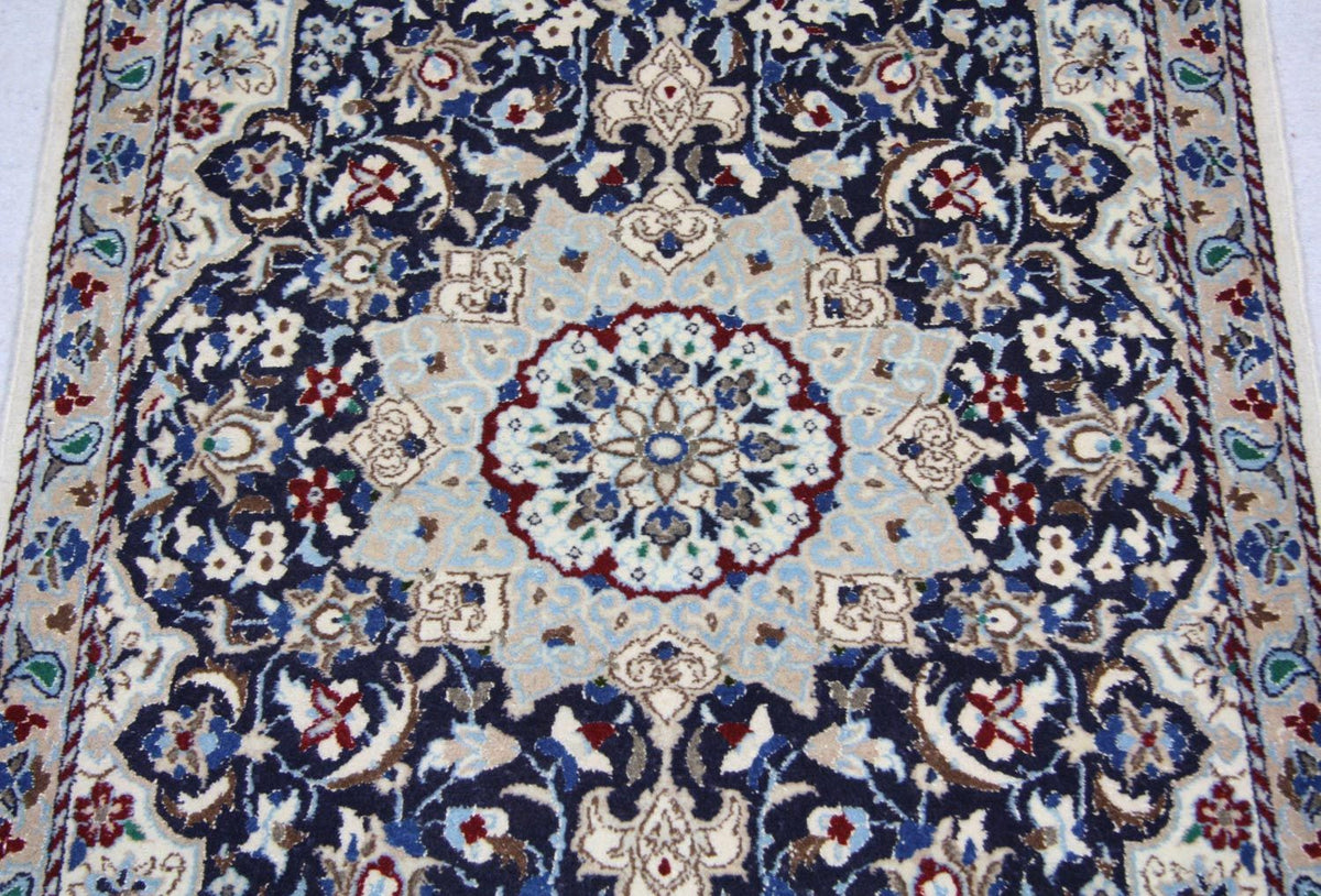 Perser Rug - Nain - 128 x 88 cm - blue