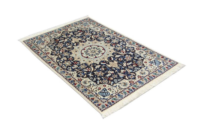 Perser Rug - Nain - 128 x 88 cm - blue