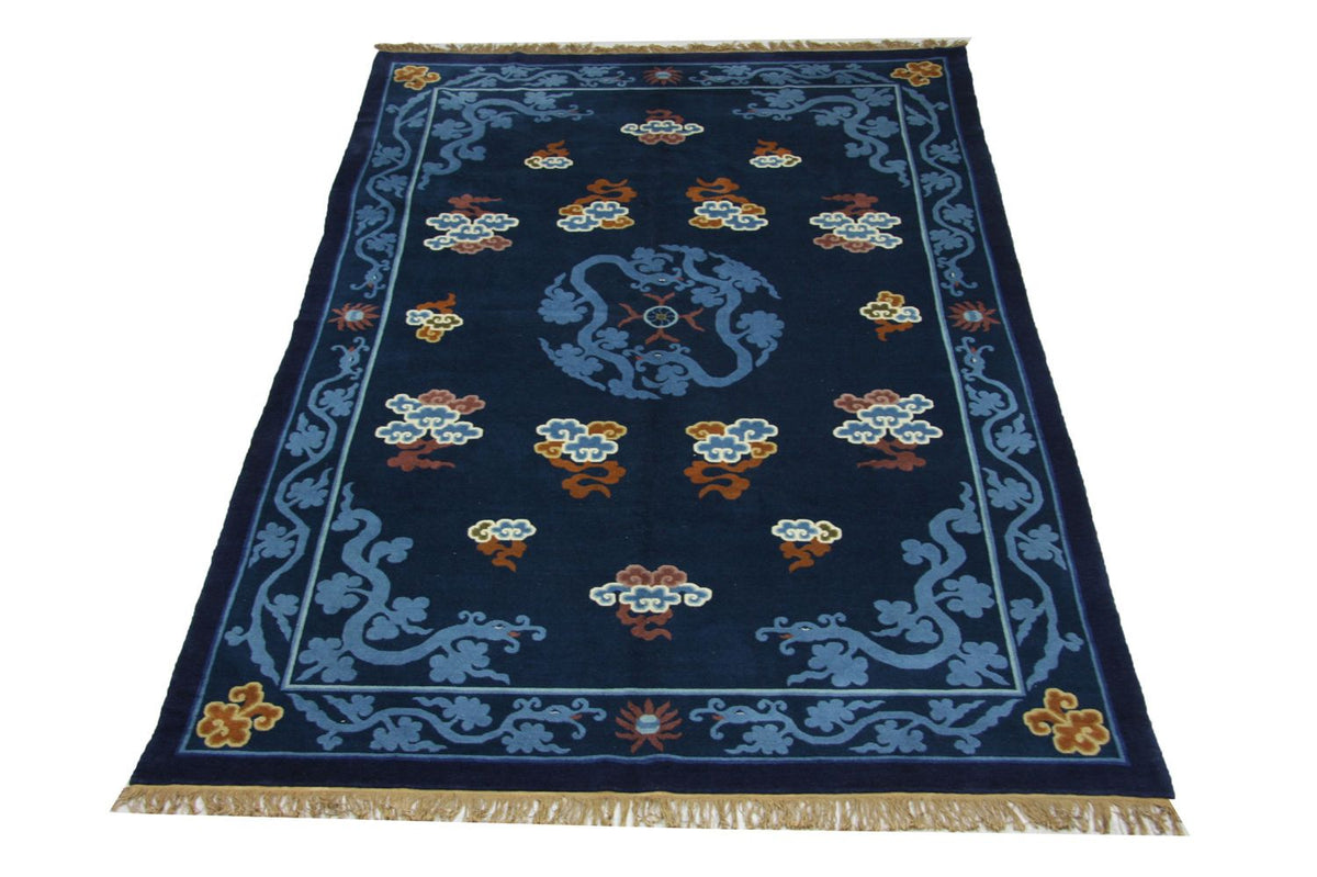 Chinese Rug - 274 x 183 cm - blue