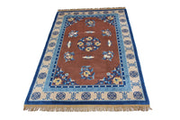 Chinese Rug - 274 x 183 cm - brown