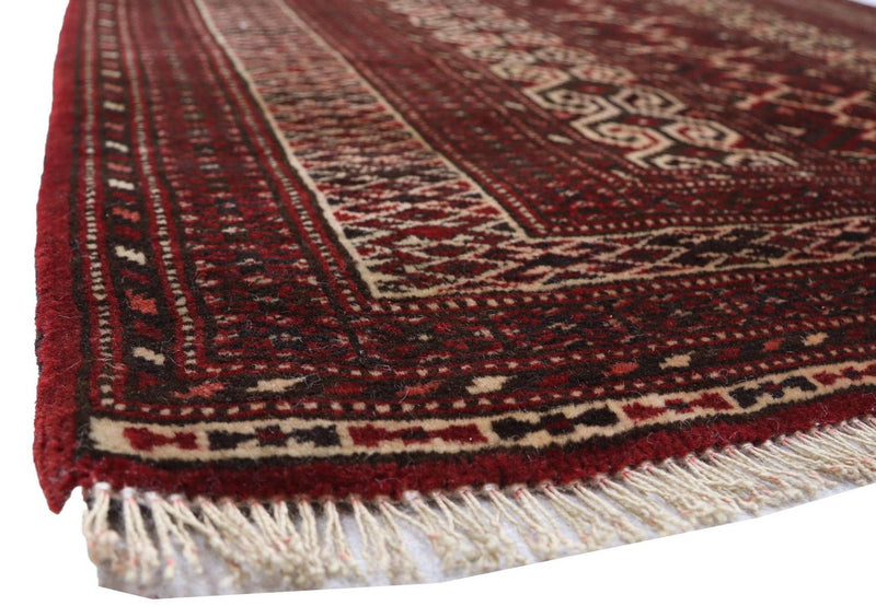 Afghan Rug - Bukhara - 120 x 90 cm - dark red