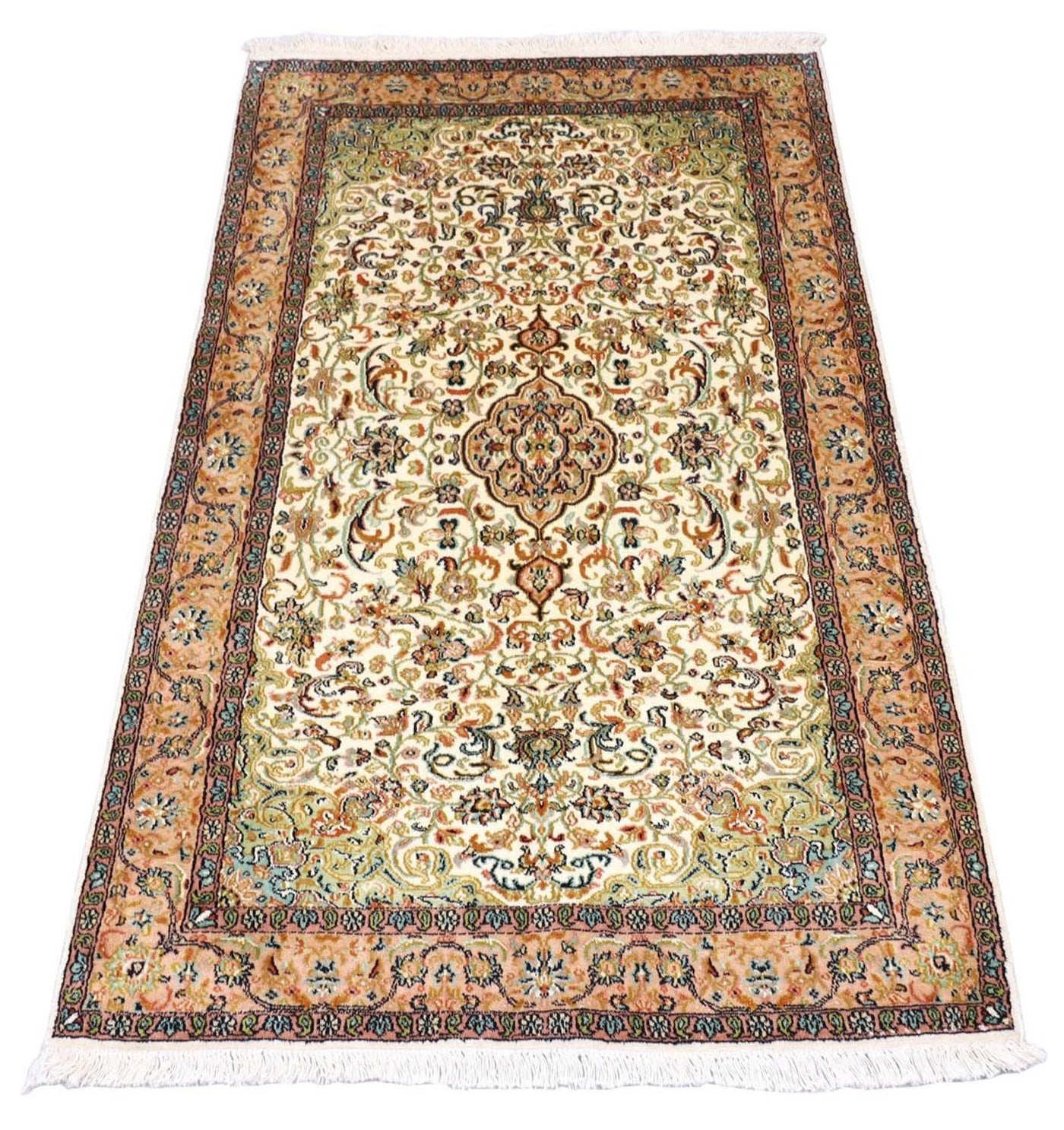 Kashmir Silk Rug 155x99cm - Oriental Rug