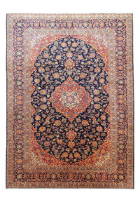 Perser Rug - Keshan - 396 x 287 cm - blue