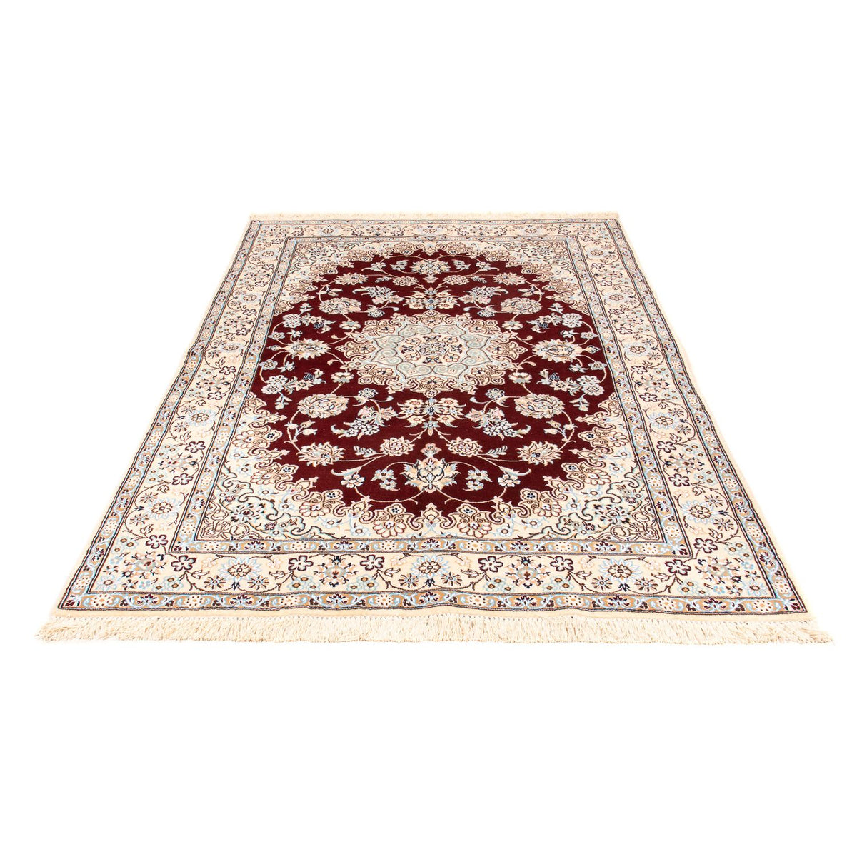 Perser Rug - Nain - Royal - 241 x 153 cm - dark red