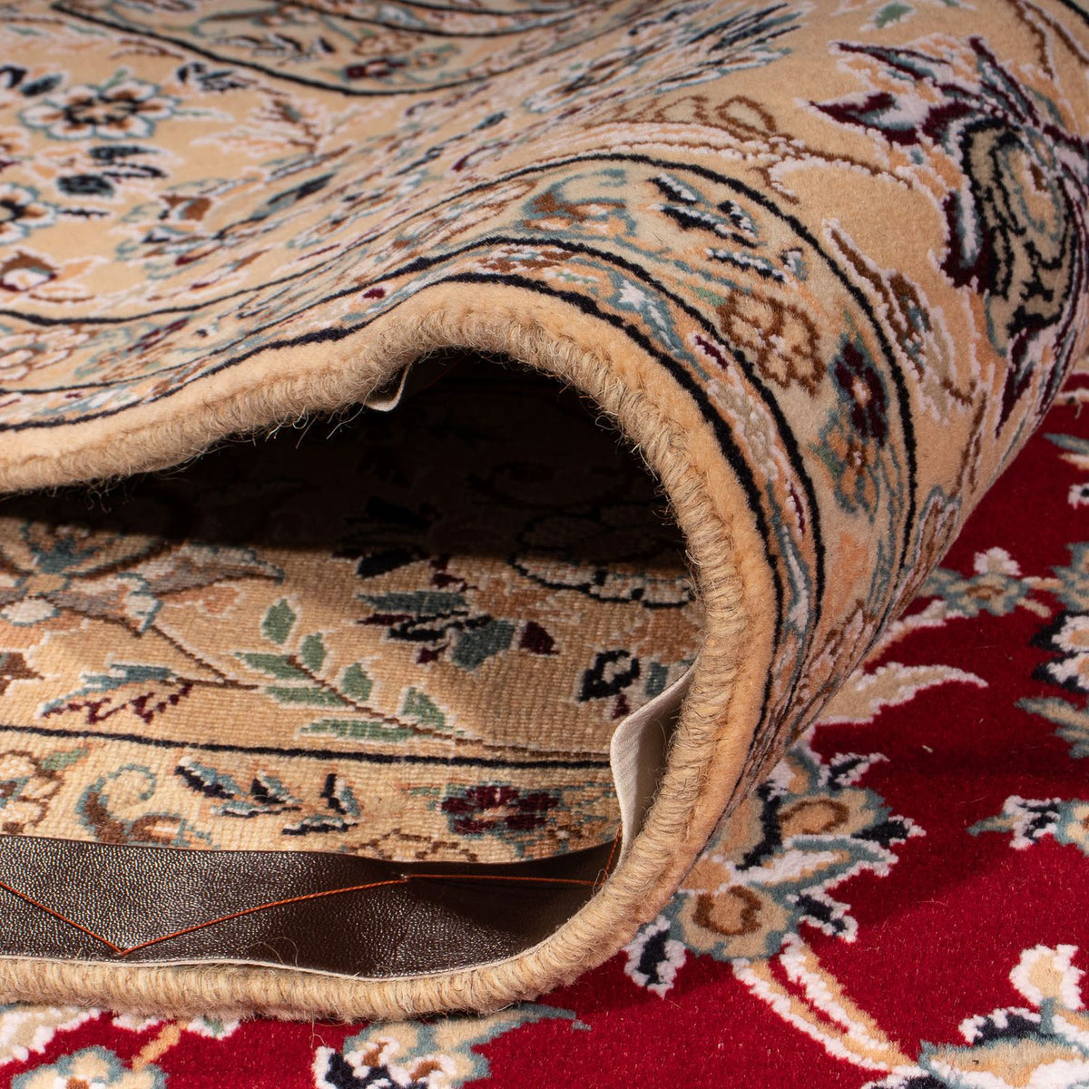 Perser Rug - Nain - Royal - 306 x 197 cm - dark red