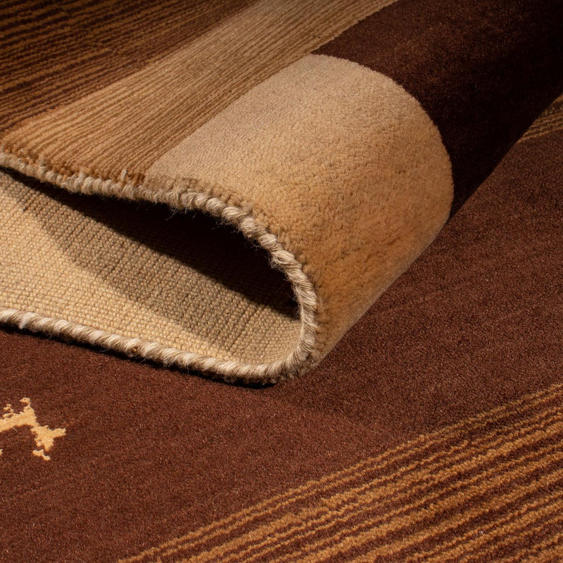 Runner Gabbeh Rug - Softy - 301 x 82 cm - brown