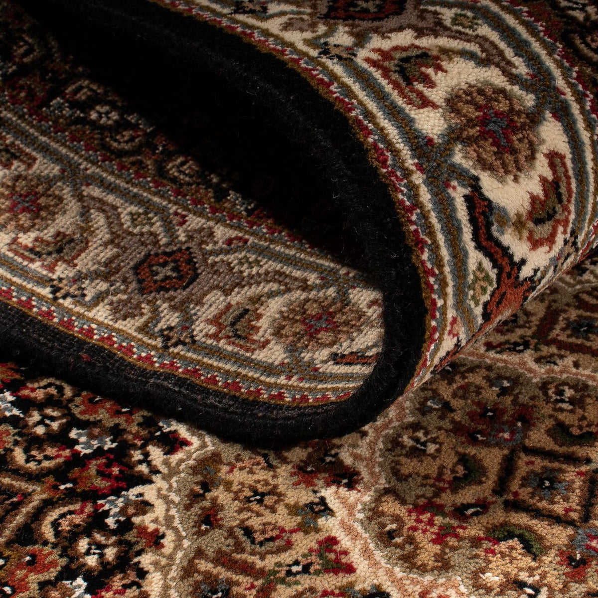 Runner Perser Rug - Tabriz - 353 x 79 cm - dark blue