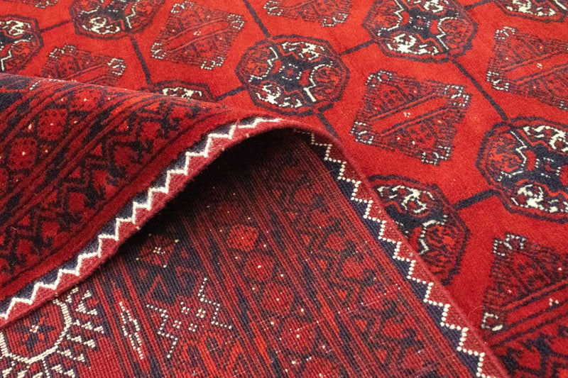 Afghan Rug - Bukhara - 301 x 195 cm - dark red