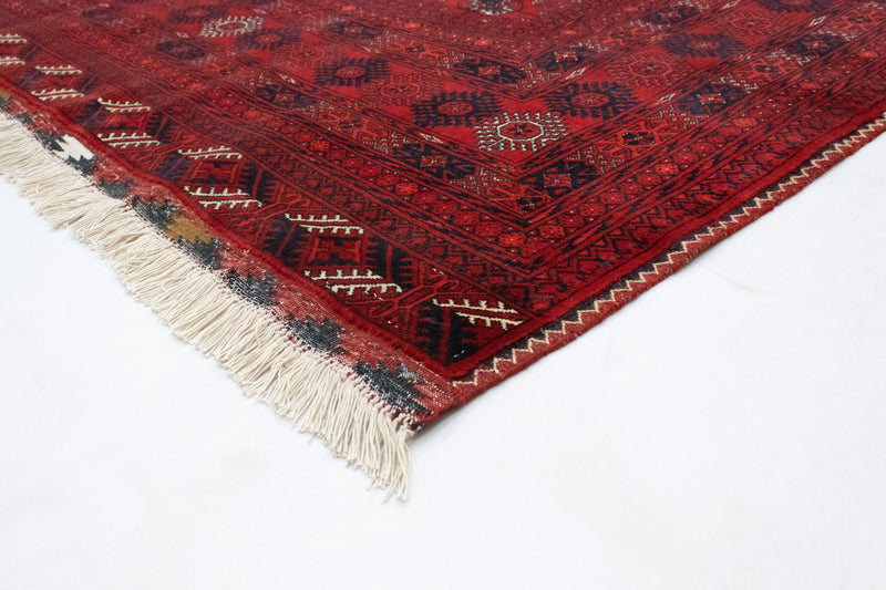 Afghan Rug - Bukhara - 298 x 200 cm - dark red