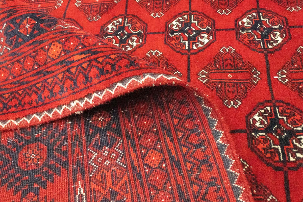 Afghan Rug - Bukhara - 299 x 198 cm - dark red