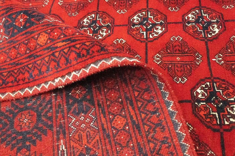 Afghan Rug - Bukhara - 299 x 198 cm - dark red