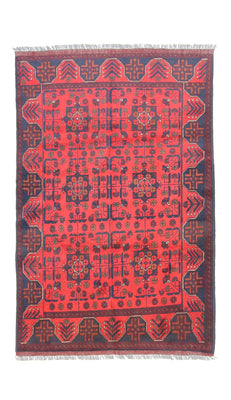 Afghan Rug - Kunduz - 191 x 121 cm - dark blue
