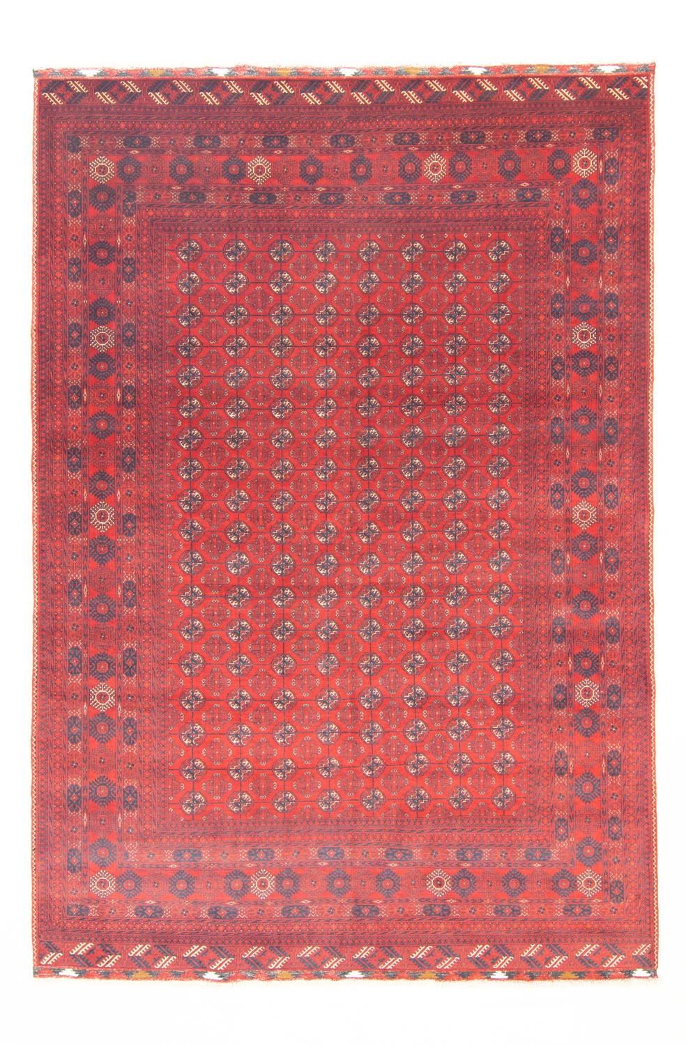 Afghan Rug - Bukhara - 294 x 200 cm - dark red