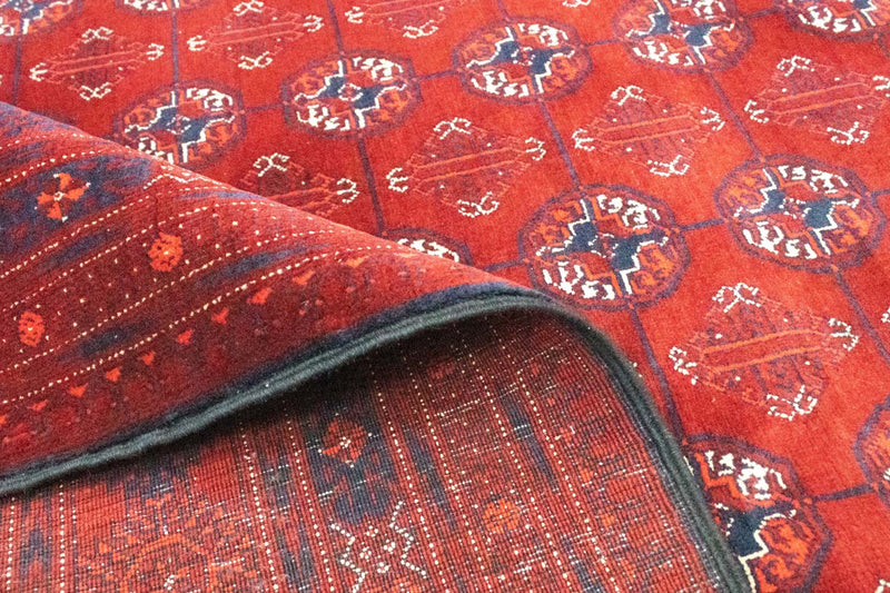 Afghan Rug - Bukhara - 297 x 198 cm - dark brown